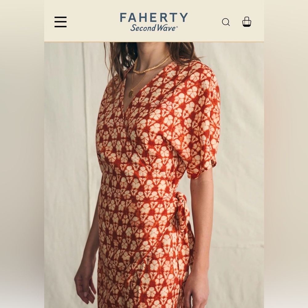 Faherty wrap dress - Picture 8 of 9
